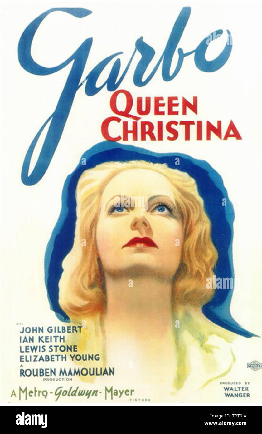 QUEEN CHRISTINA 1933 MGM film with Greta Garbo Stock Photo