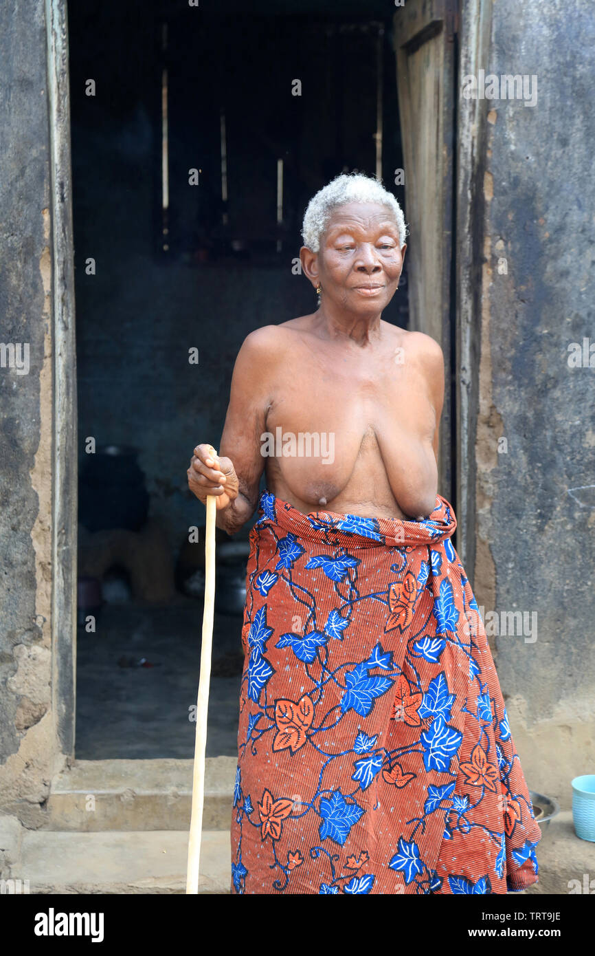 Femme togolaise.Togo. Afrique de l'Ouest. Stock Photo