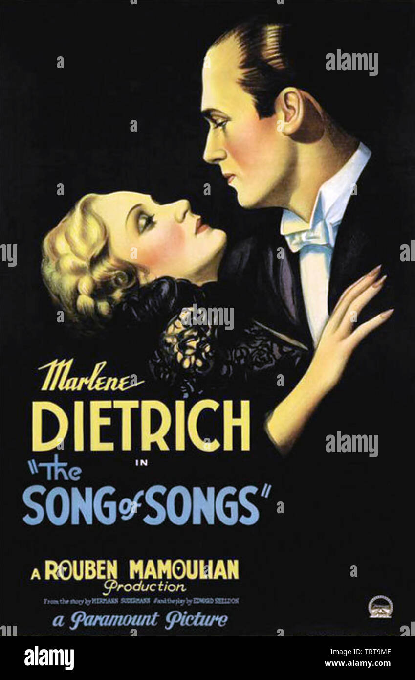 THE SONG OF SONGS 1933 Paramount Pictures film with Marlene Dietrich Stock Photo