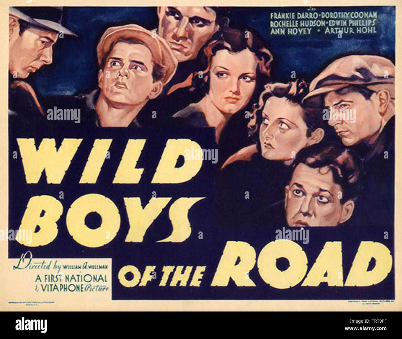 WILD BOYS OF THE ROAD 1933 First National Pictures film Stock Photo