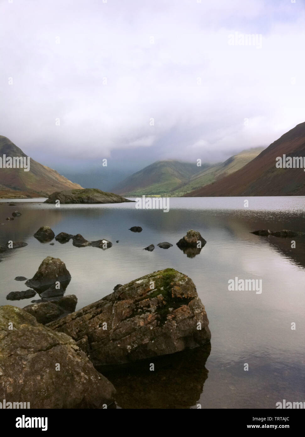 Wastwater looking towards Wasdale Head Stock Photo