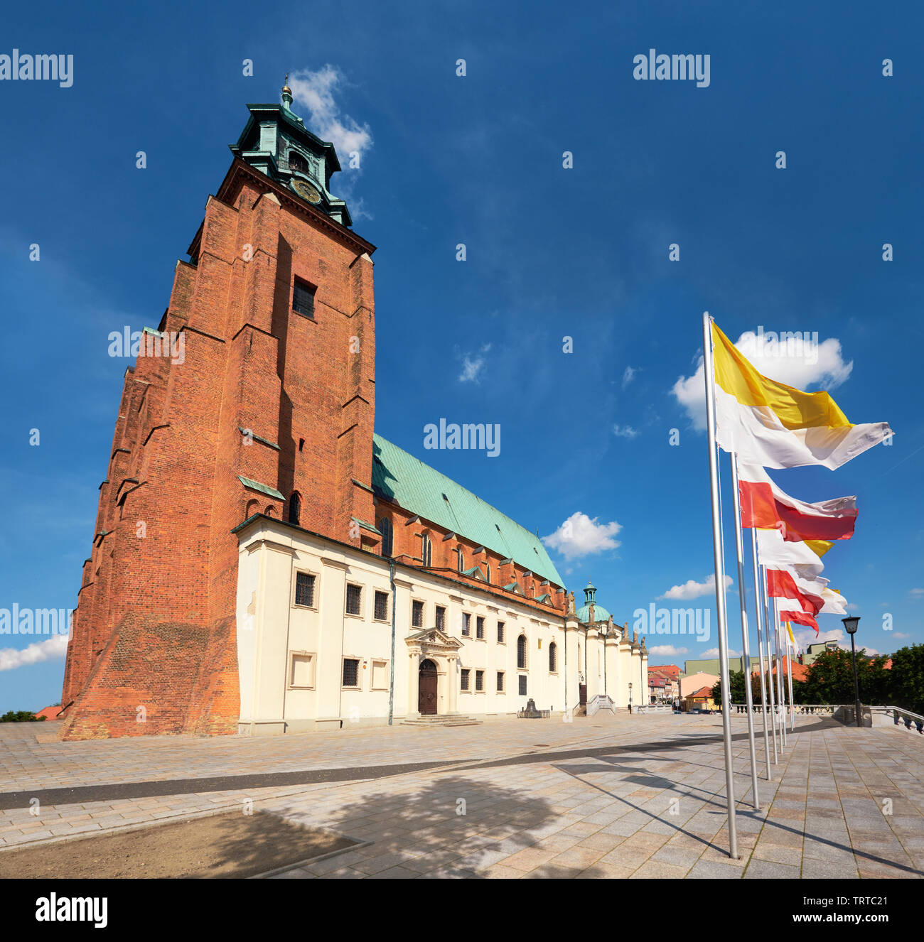 The Royal Gniezno Cathedral, also called Cathedral Basilica of the Assumption of the Blessed Virgin Mary and St. Adalbert in Gniezno, Poland Stock Photo