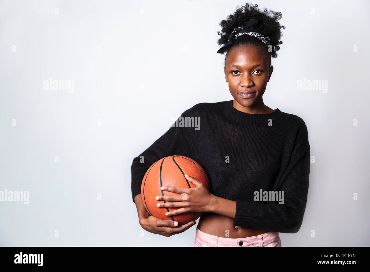 Basketball Player Afro In Orange Stock Photos Basketball Player