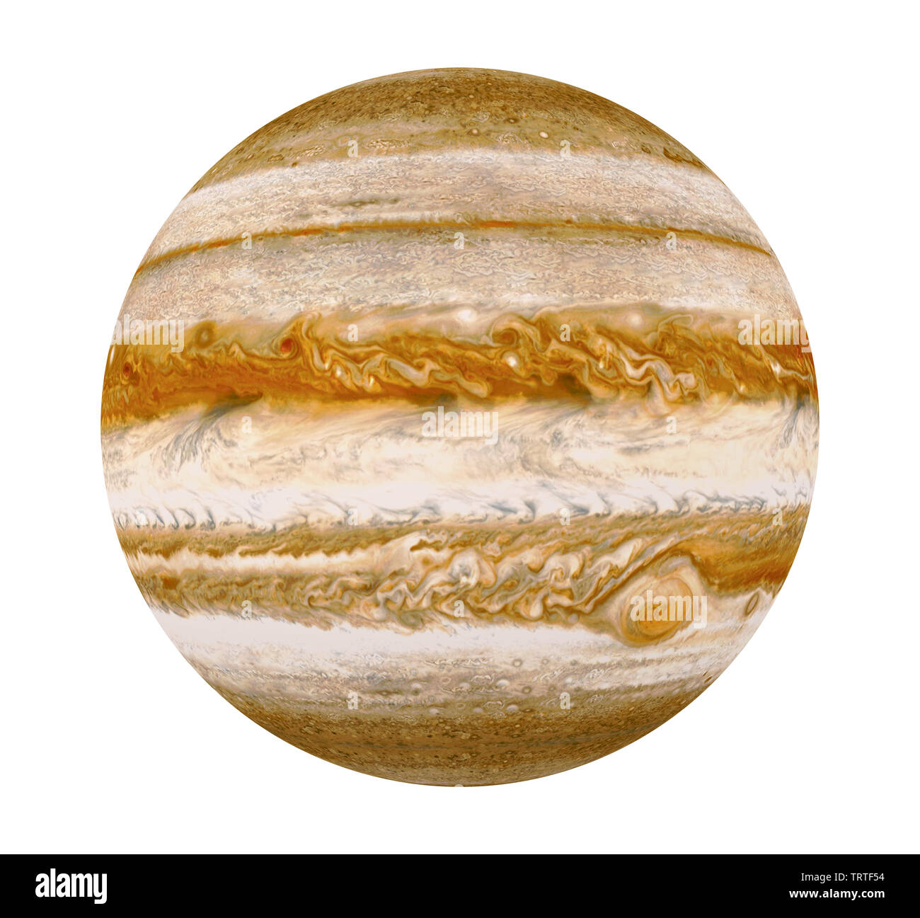 Planet Jupiter Isolated Stock Photo