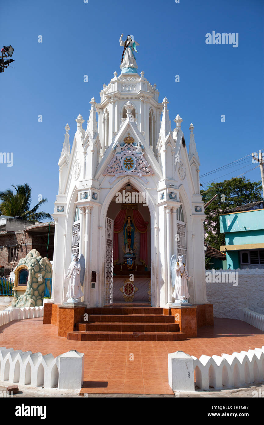 Catholic Church (Church of Our Lady Ransom) in Kanyakumari,Tamil Nadu, India Stock Photo