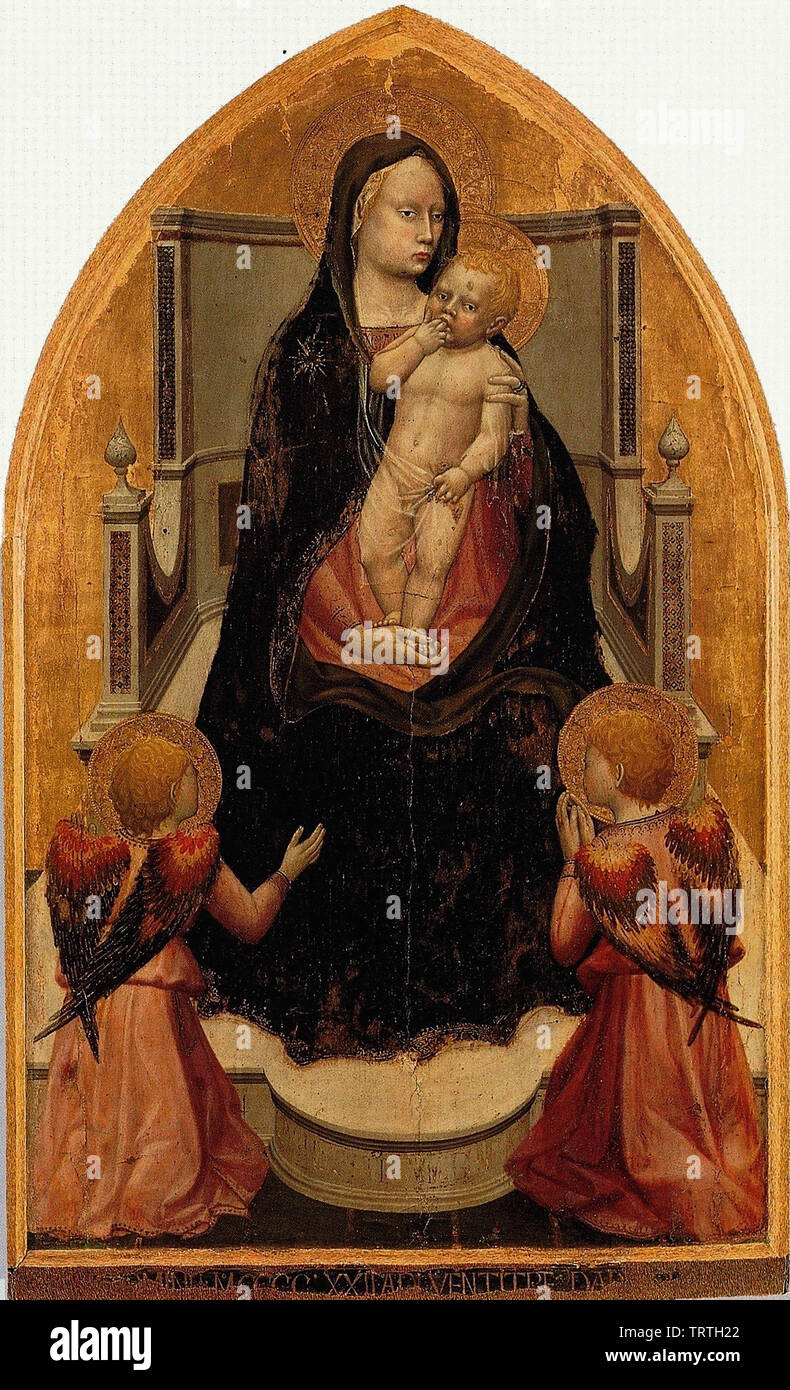 Masaccio. San Giovenale Triptych. 1. San Giovenale Triptych Stock