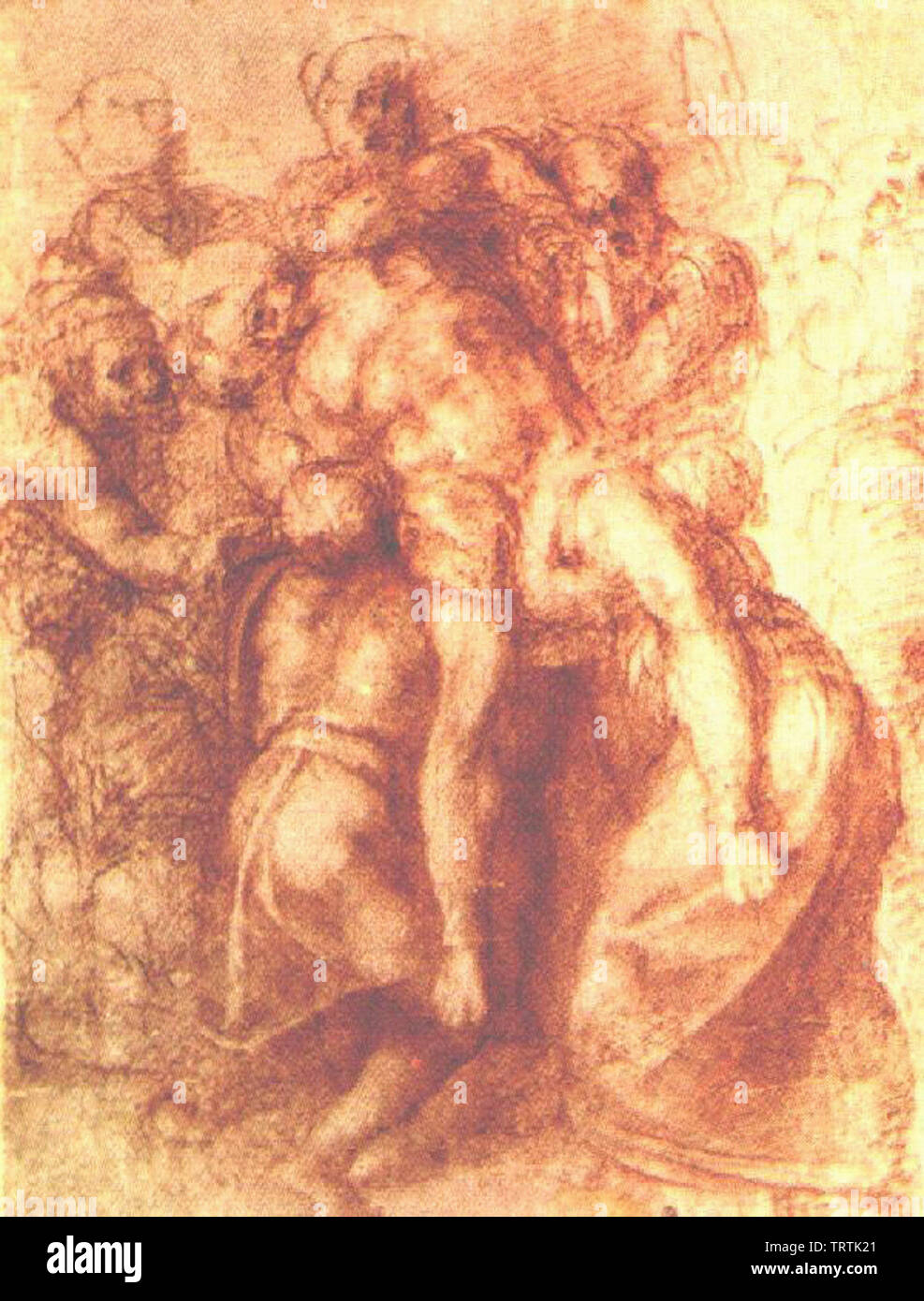 Michelangelo - Study Pieta Stock Photo