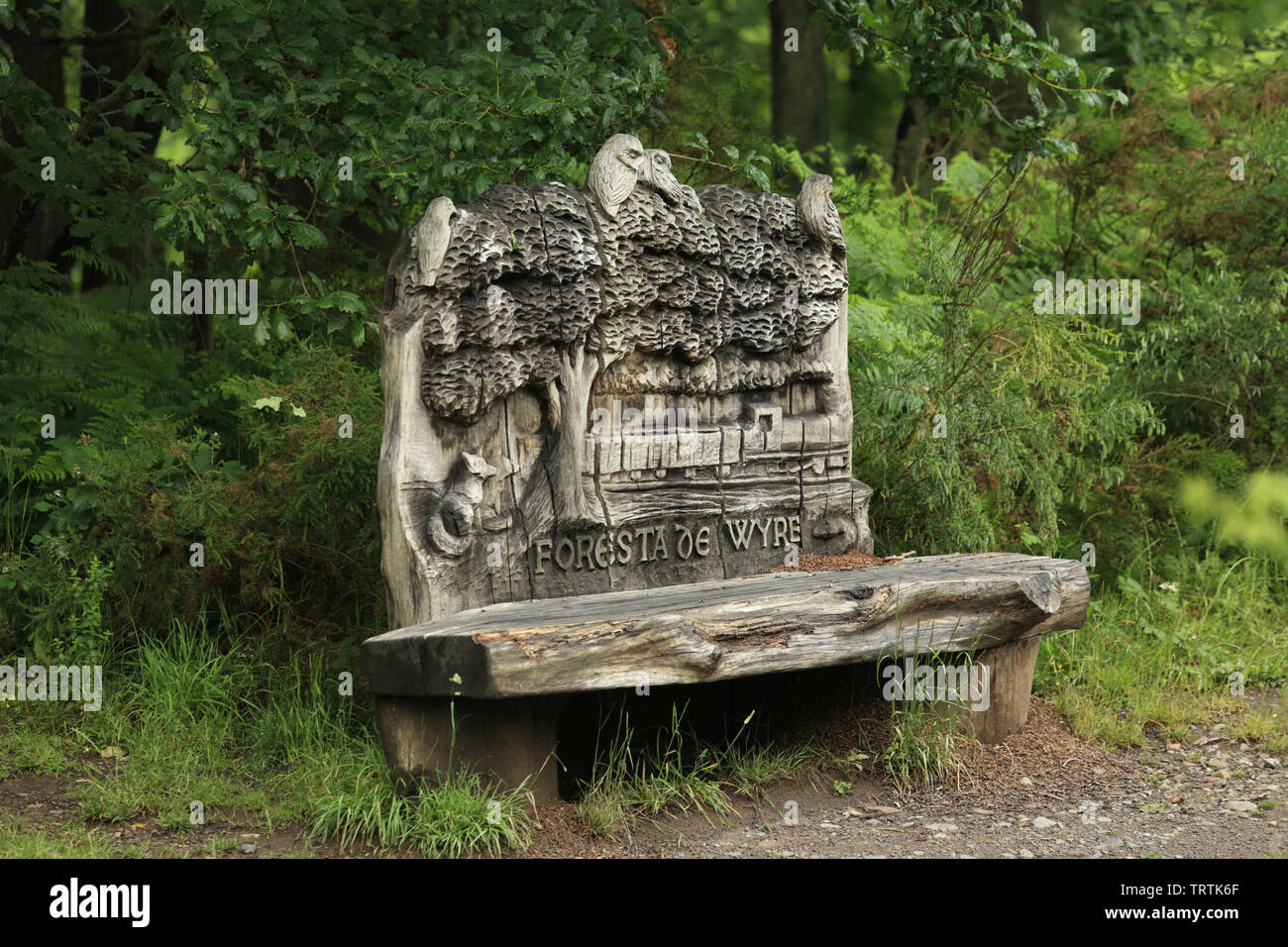 Wooden Carved Bench Stock Photos Wooden Carved Bench Stock