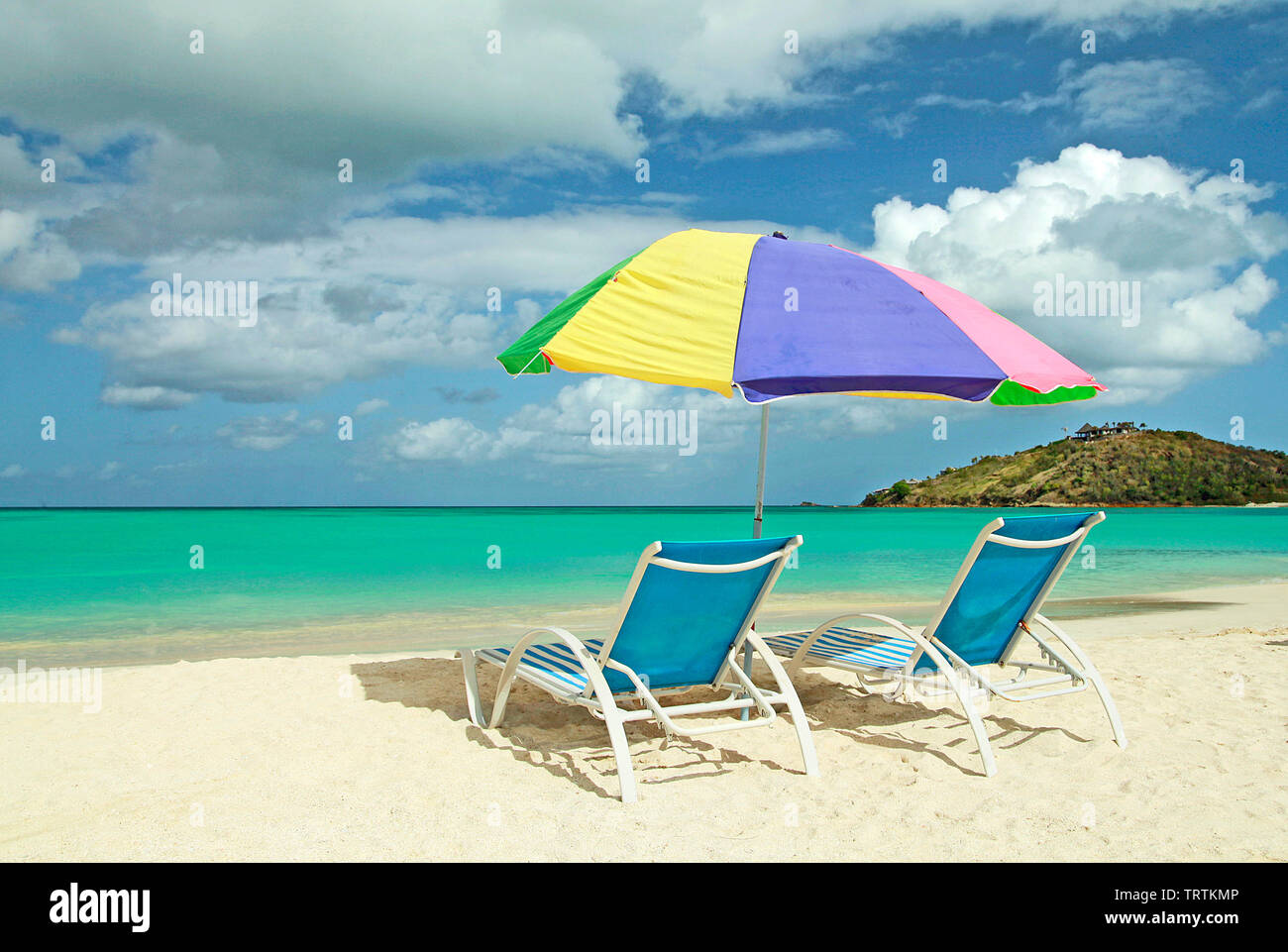 Caribbean island life Stock Photo