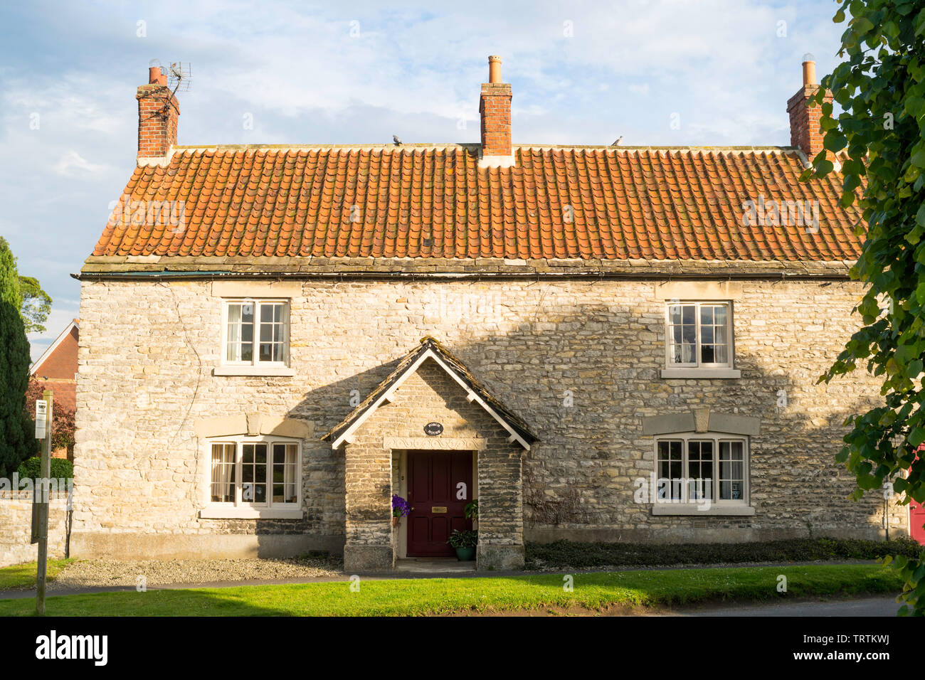 The Porch House, a farmhouse on The Green, in Slingsby, North Yorkshire