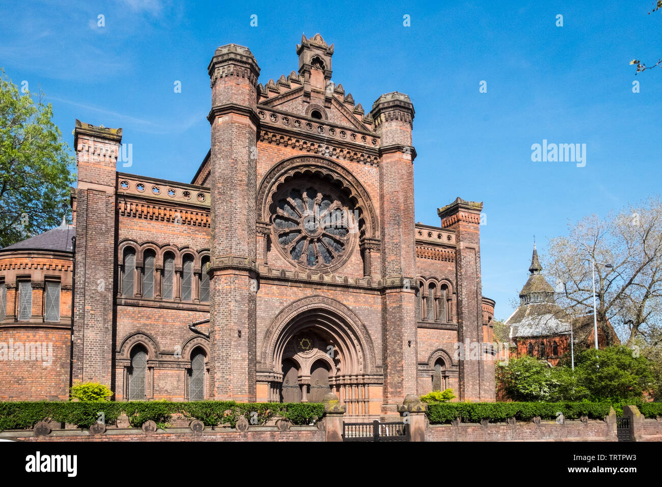 Princes Road, Synagogue,Princes Road Synagogue,Toxteth,Liverpool 8,Liverpool,Merseyside,Northern,city,England,British,GB,UK,Great Britain,Britain, Stock Photo