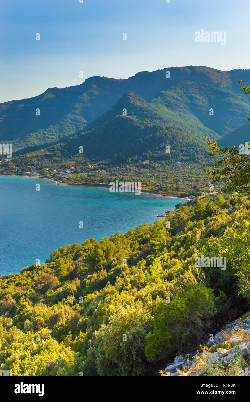 Kinira Thassos Greece Stock Photo Alamy