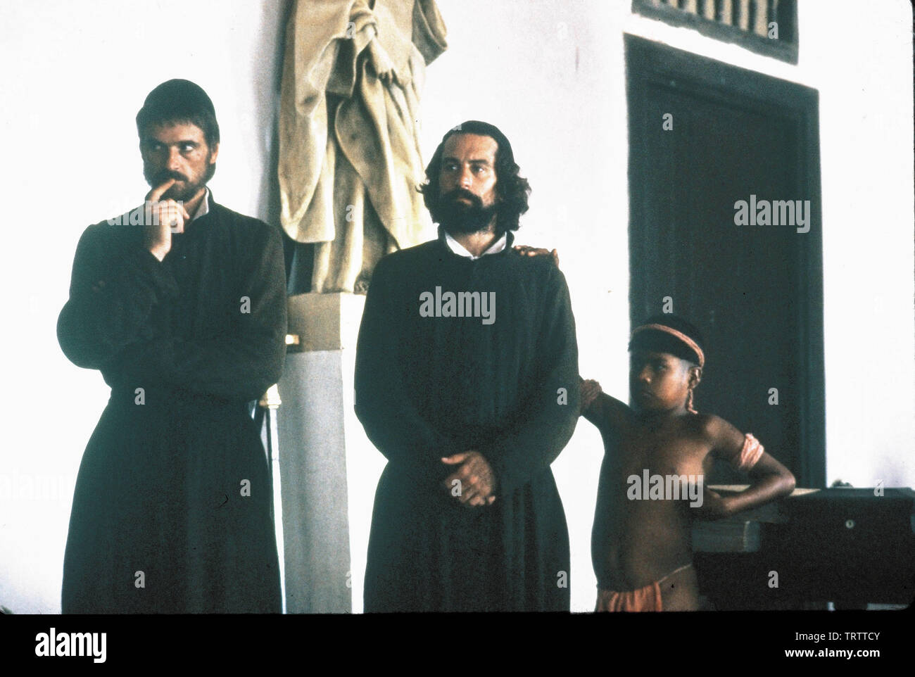 ROBERT DE NIRO and JEREMY IRONS in THE MISSION (1986). Copyright