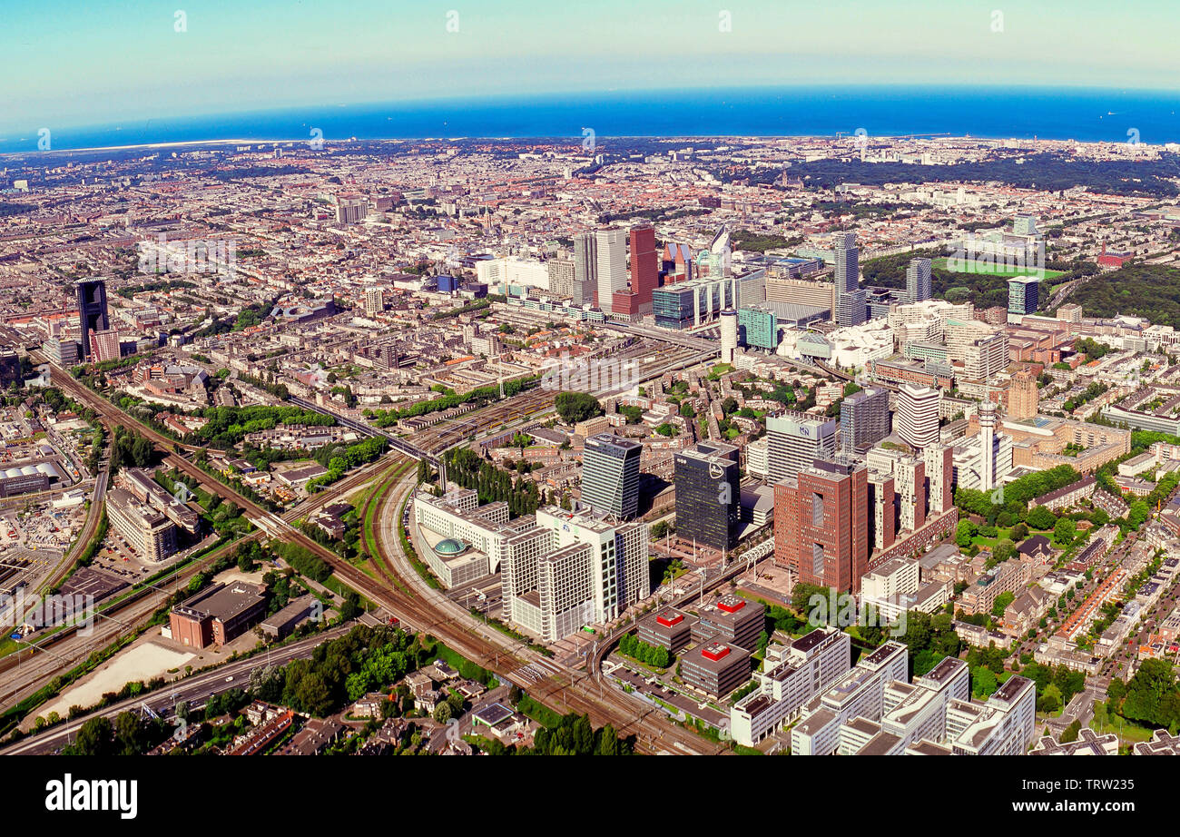 Panorama aerial of The Hague the Netherlands Stock Photo