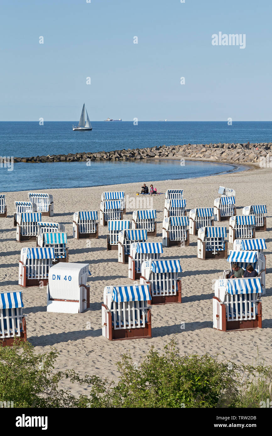 beach, Kuehlungsborn East, Mecklenburg-West Pomerania, Germany Stock ...