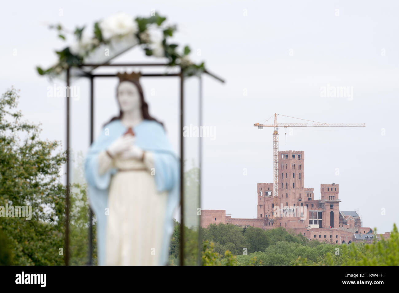 Construction site of multifunctional building castle in Stobnica, Poland. May 2nd 2019 © Wojciech Strozyk / Alamy Stock Photo Stock Photo