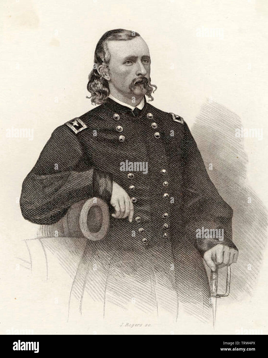 GEORGE ARMSTRONG CUSTER (1839-1876) United States Army officer Stock Photo
