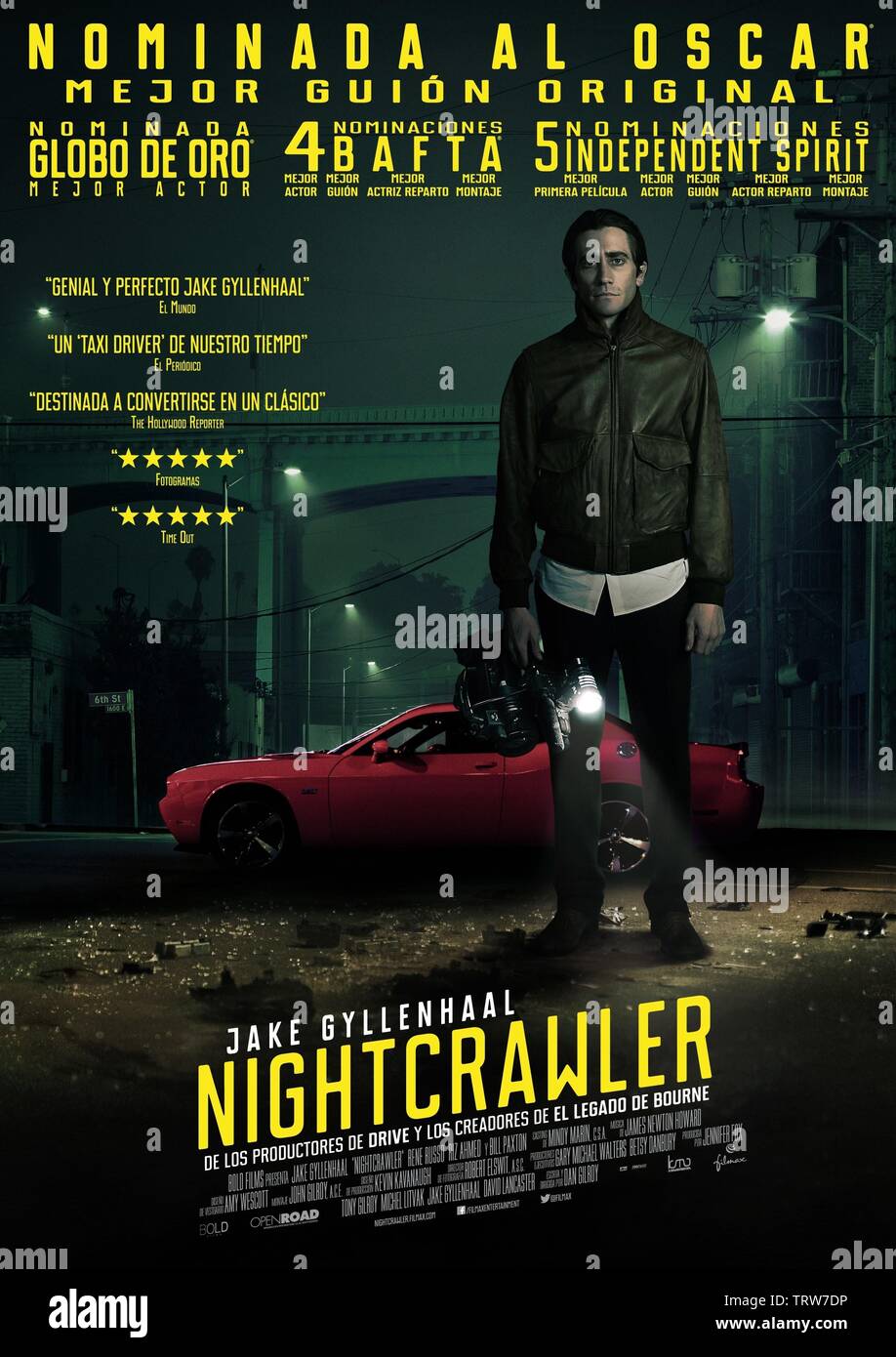 NIGHTCRAWLER (2014). Copyright: Editorial use only. No merchandising or  book covers. This is a publicly distributed handout. Access rights only, no  license of copyright provided. Only to be reproduced in conjunction with