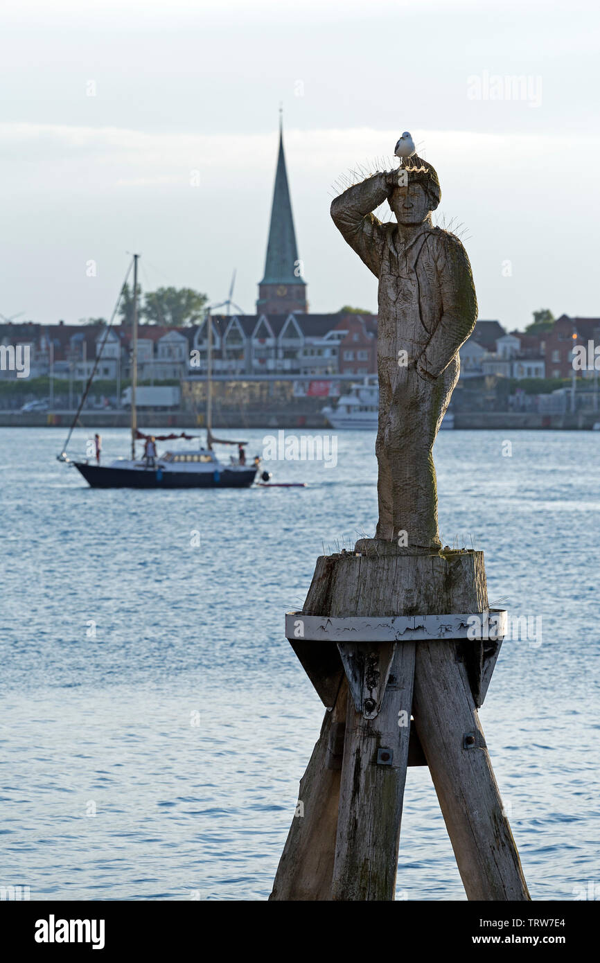 Fiete Statue, Priwall, Travemuende, Schleswig-Holstein, Germany Stock Photo