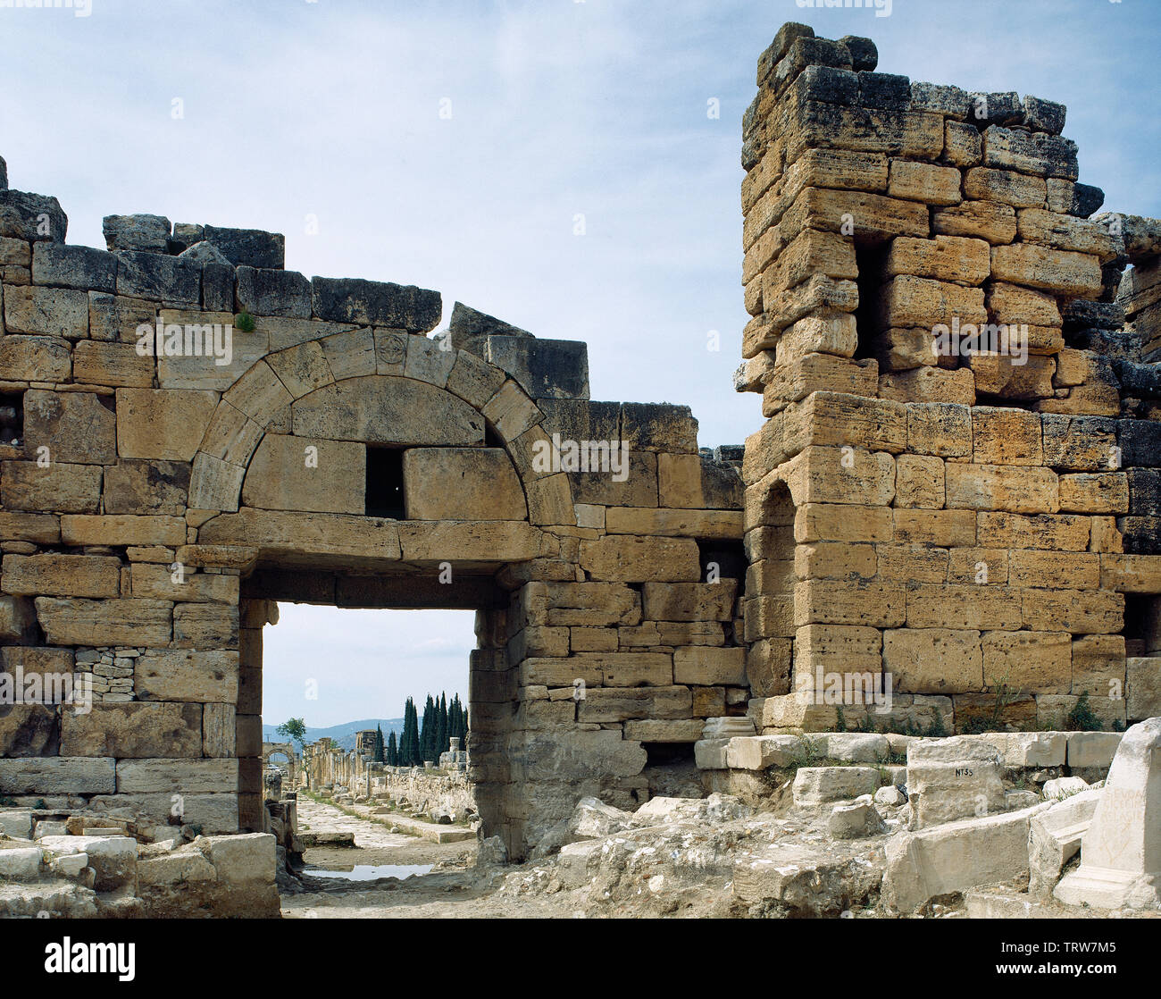 Turkey. Phrygia region. Ancient city of Hierapolis. North Byzantine