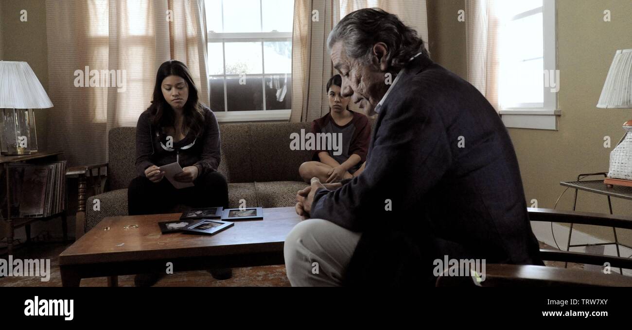 EDWARD JAMES OLMOS and GINA RODRIGUEZ in FILLY BROWN (2012). Copyright: Editorial use only. No merchandising or book covers. This is a publicly distributed handout. Access rights only, no license of copyright provided. Only to be reproduced in conjunction with promotion of this film. Credit: CIMA PRODUCTIONS / Album Stock Photo