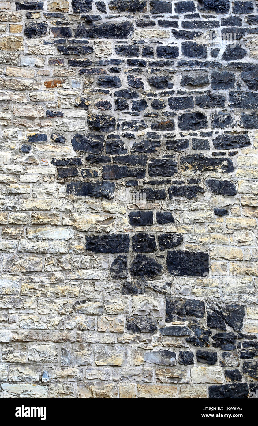 Background with ancient stone wall texture Stock Photo - Alamy