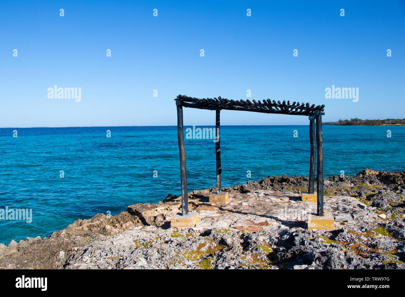 Punta Perdiz close to Playa Giron located in the Bay of pigs or Bahia de cochinos, Cuba Stock Photo