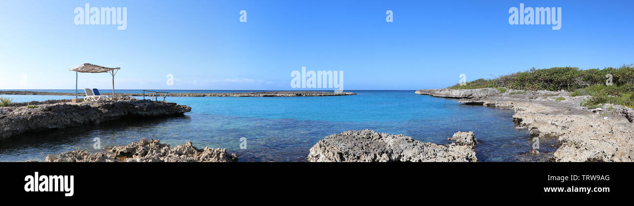 Panoramic view of Caleta Buena, close to Playa Giron located in the Bay of pigs or Bahia de cochinos, Cuba Stock Photo