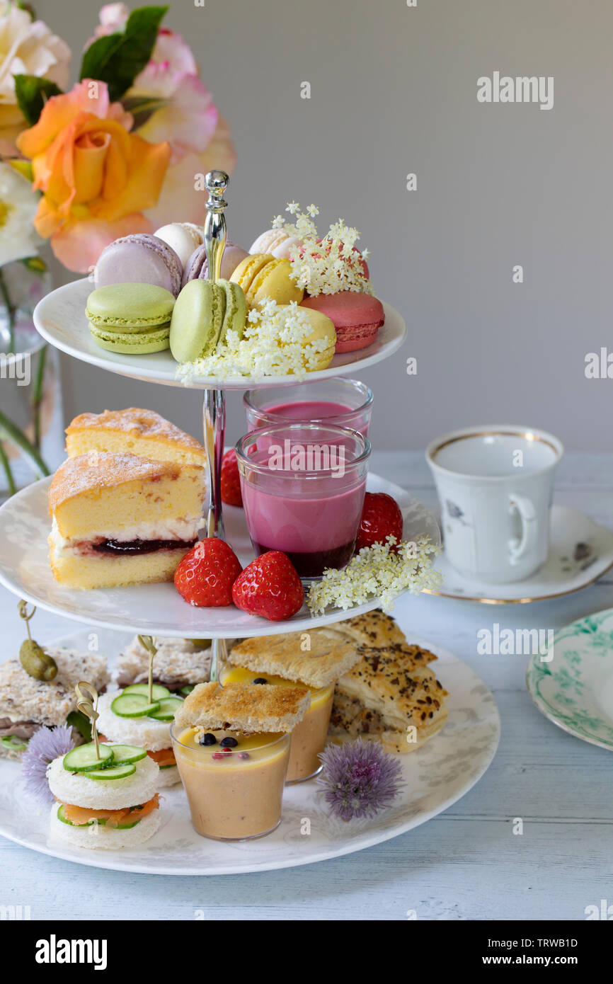 Traditional english afternoon tea Stock Photo