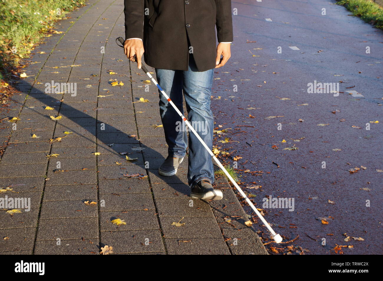 Blind Person High Resolution Stock Photography and Images - Alamy