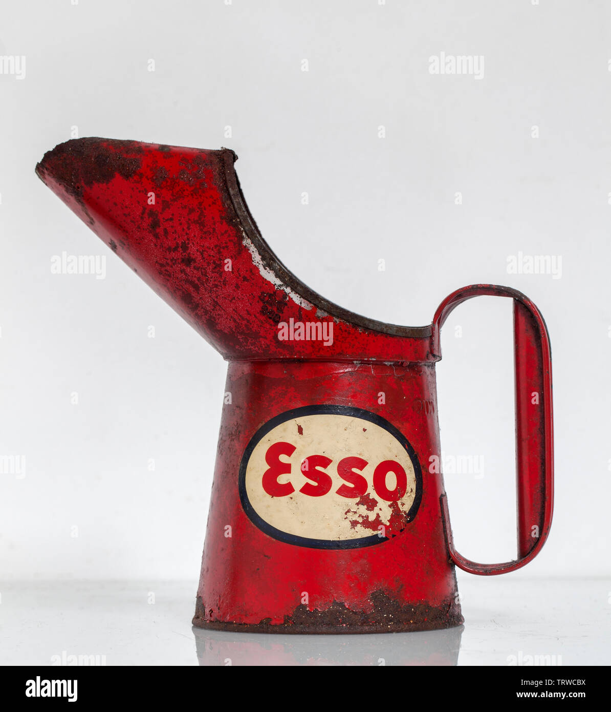 Old Vintage ESSO Oil Can Stock Photo