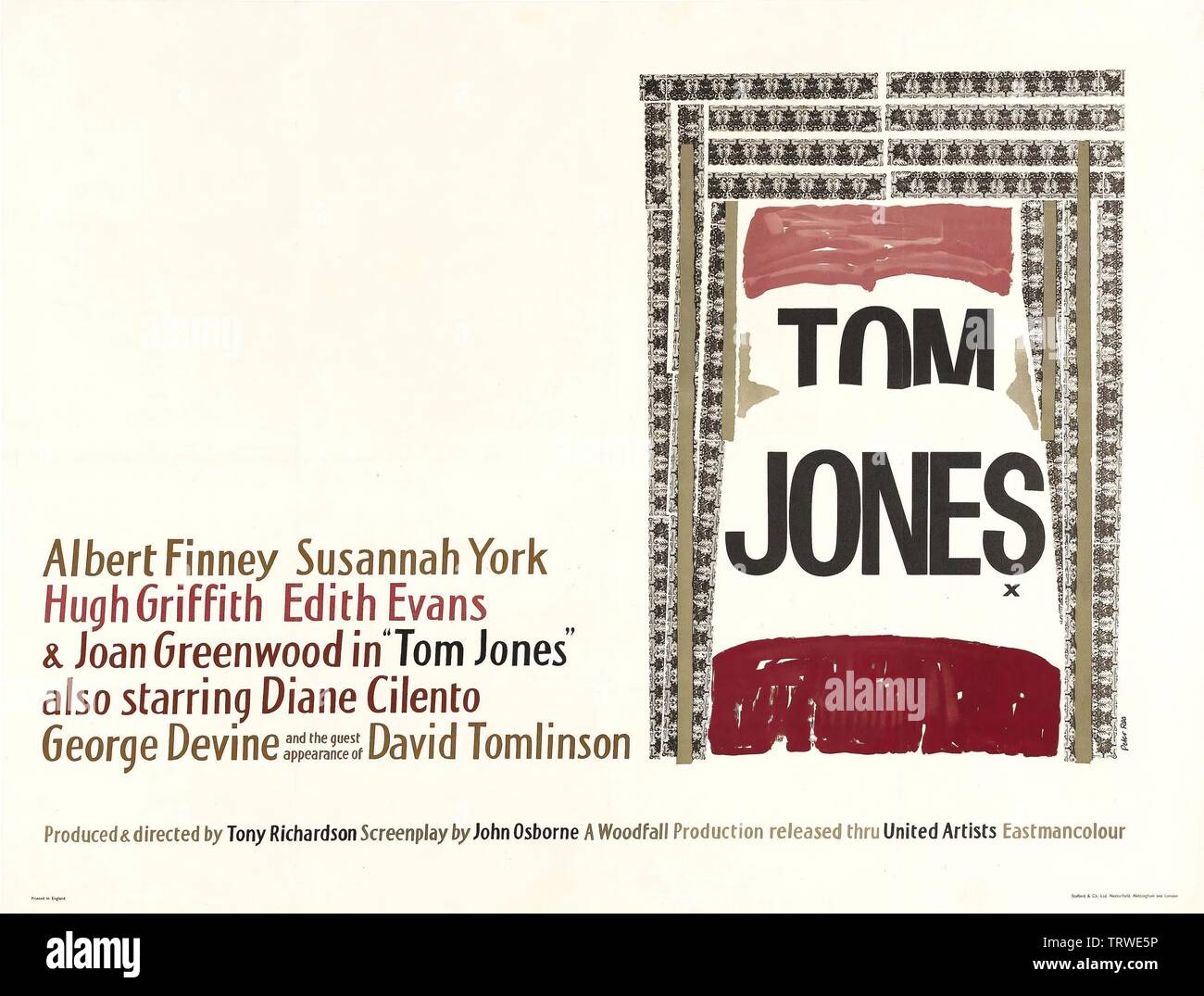 TOM JONES (1963). Copyright: Editorial use only. No merchandising or book covers. This is a publicly distributed handout. Access rights only, no license of copyright provided. Only to be reproduced in conjunction with promotion of this film. Credit: UNITED ARTISTS/WOODFAL / Album Stock Photo