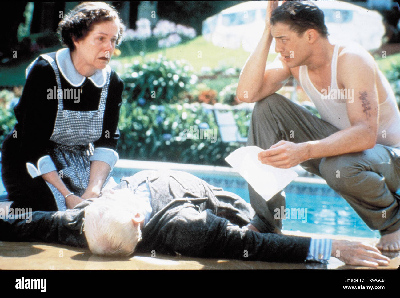 IAN MCKELLEN and BRENDAN FRASER in GODS AND MONSTERS (1998). Copyright:  Editorial use only. No merchandising or book covers. This is a publicly  distributed handout. Access rights only, no license of copyright