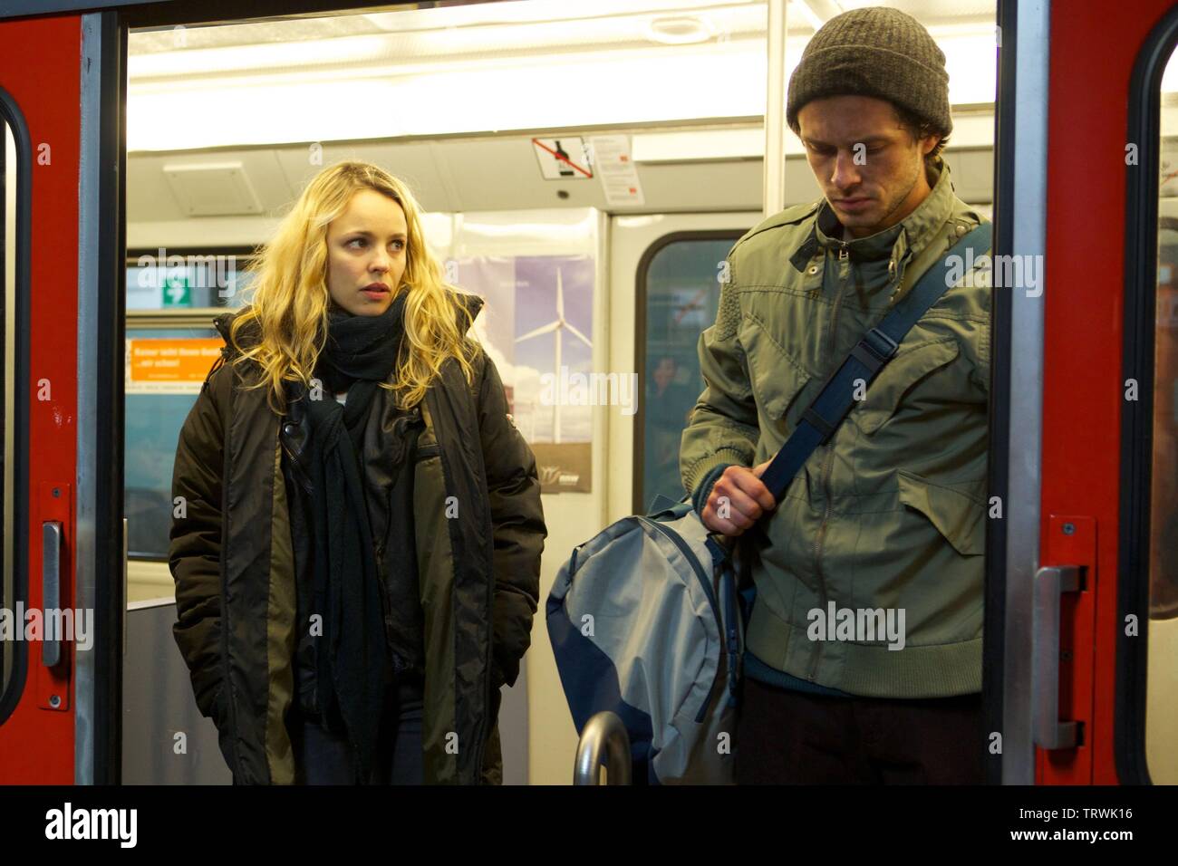 RACHEL MCADAMS and GRIGORI DOBRYGIN in A MOST WANTED MAN (2014). Copyright: Editorial use only. No merchandising or book covers. This is a publicly distributed handout. Access rights only, no license of copyright provided. Only to be reproduced in conjunction with promotion of this film. Credit: DEMAREST FILMS / Album Stock Photo