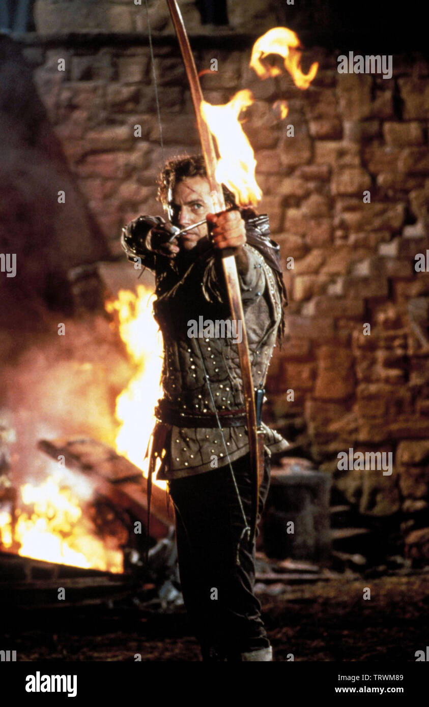 KEVIN COSTNER in ROBIN HOOD: PRINCE OF THIEVES (1991). Copyright: Editorial use only. No merchandising or book covers. This is a publicly distributed handout. Access rights only, no license of copyright provided. Only to be reproduced in conjunction with promotion of this film. Credit: WARNER BROTHERS / Album Stock Photo