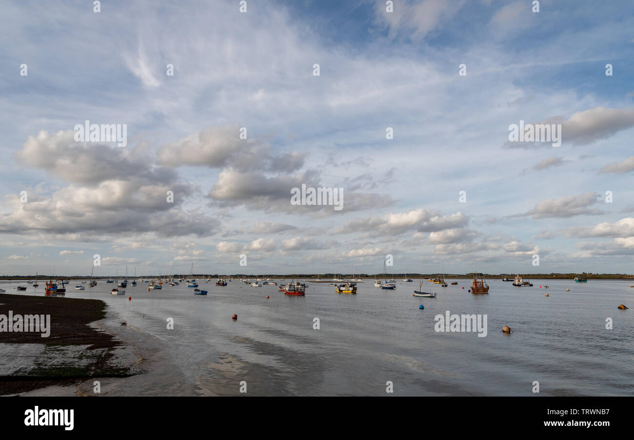 River Deben estuary at Old Felixstowe Stock Photo Alamy