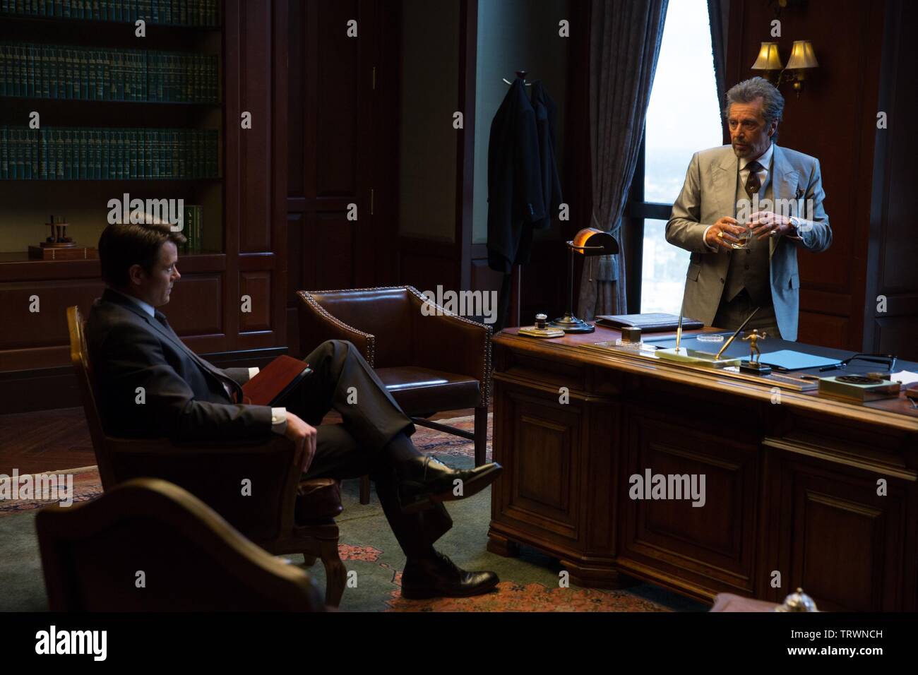 AL PACINO and JOSH DUHAMEL in MISCONDUCT (2016). Copyright: Editorial use only. No merchandising or book covers. This is a publicly distributed handout. Access rights only, no license of copyright provided. Only to be reproduced in conjunction with promotion of this film. Credit: MIKE AND MARTY PRODUCTIONS / Album Stock Photo