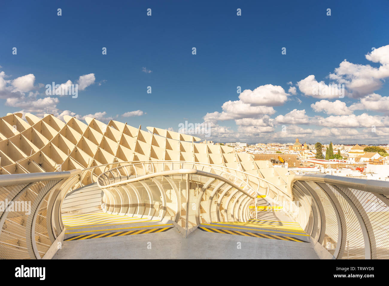 Spain, Andalusia, Sevilla, The Metropol Parasol in Plaza de la Encarnacion, better known as Las Setas Stock Photo