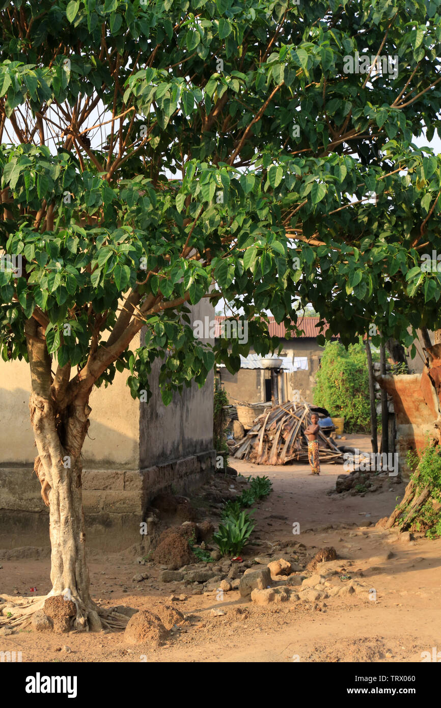 Village de Datcha. Datcha Attikpayé. Togo. Afrique de l'Ouest Stock Photo