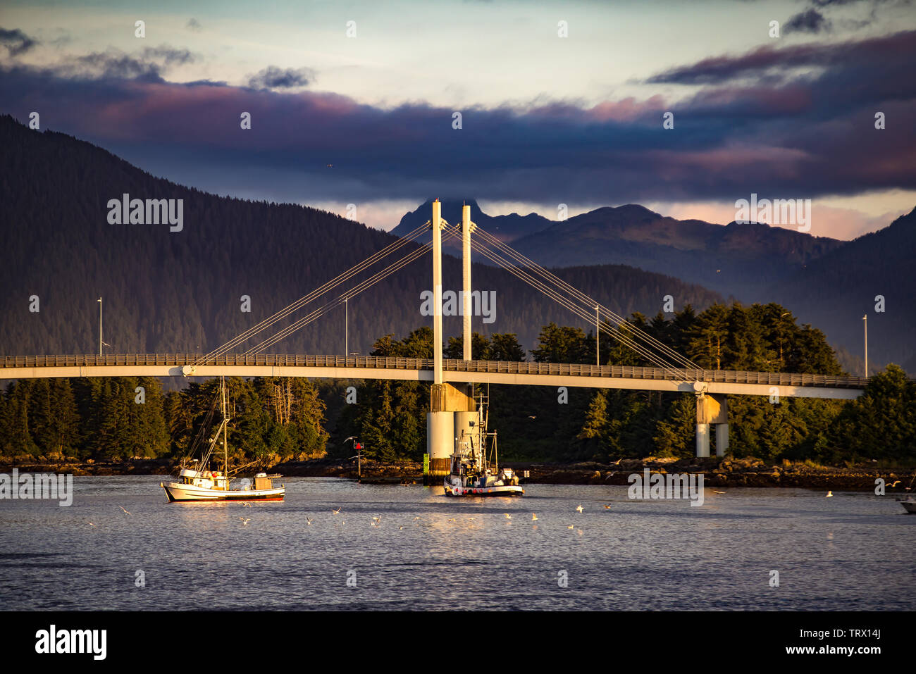 Alaska sitka boats harbor hires stock photography and images Alamy