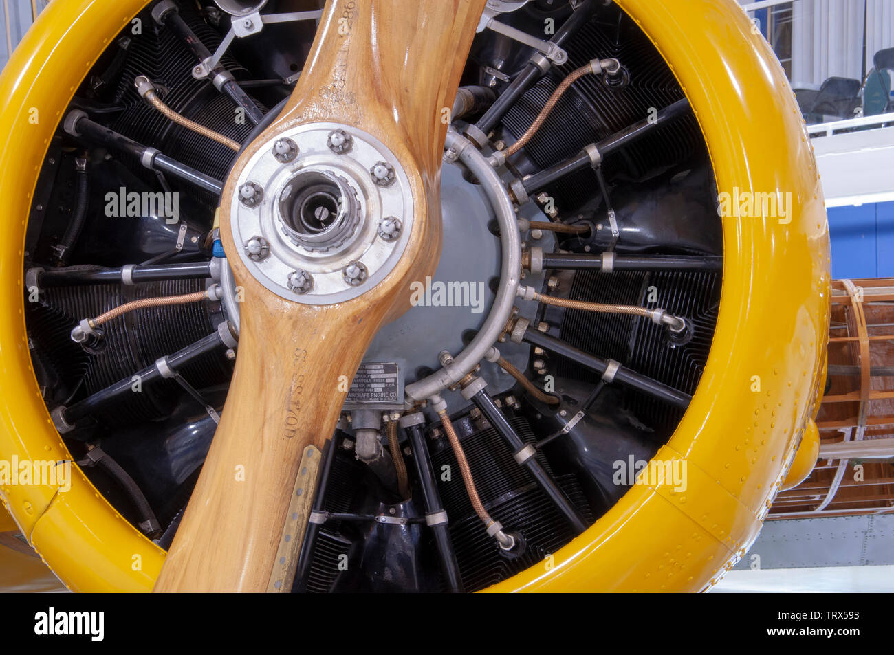 Propeller of Avro 652 Anson MK. II at the Hangar Flight Museum