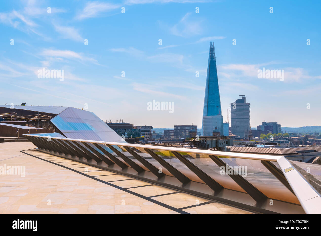 London, UK - May 15 2018:  View of the City of London from One New Change shopping center Stock Photo