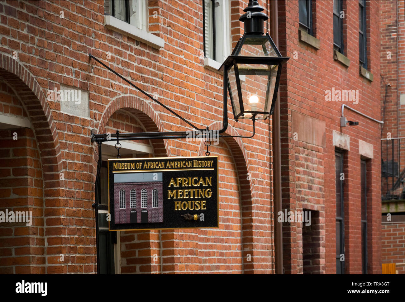 African Meeting House Beacon Hill Boston MA Stock Photo