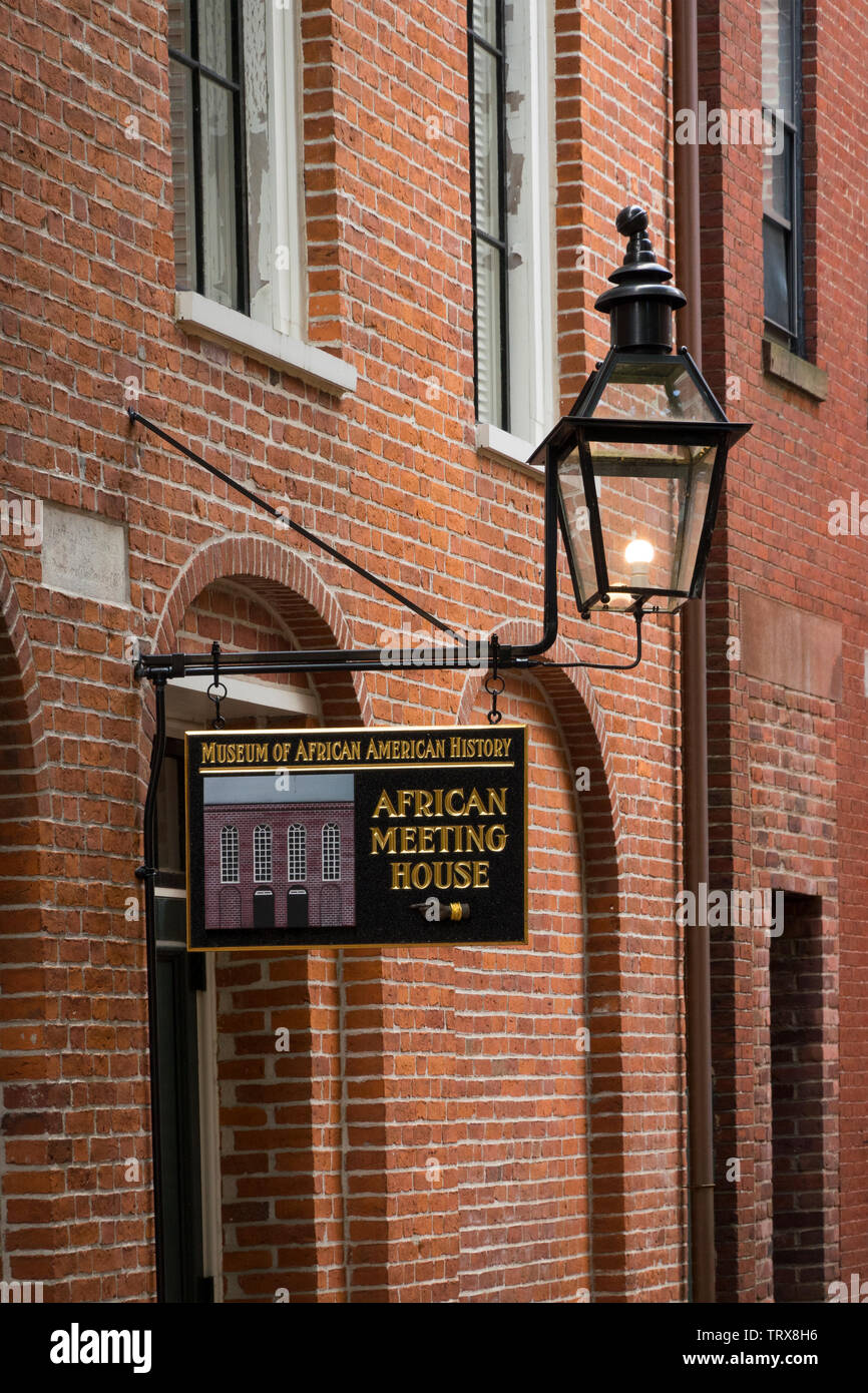African Meeting House Beacon Hill Boston MA Stock Photo