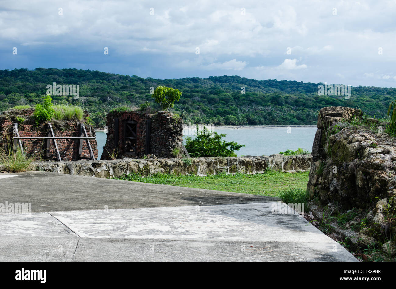 Facilities of Fort San Lorenzo, a World Heritage Site since 21980, located on the Caribbean Side of Panama Stock Photo