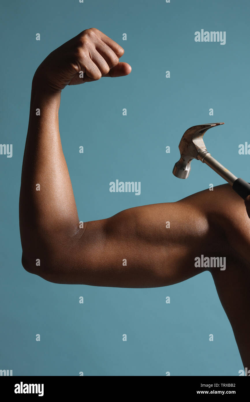 Indian man bicep macho showing muscle hi-res stock photography and ...