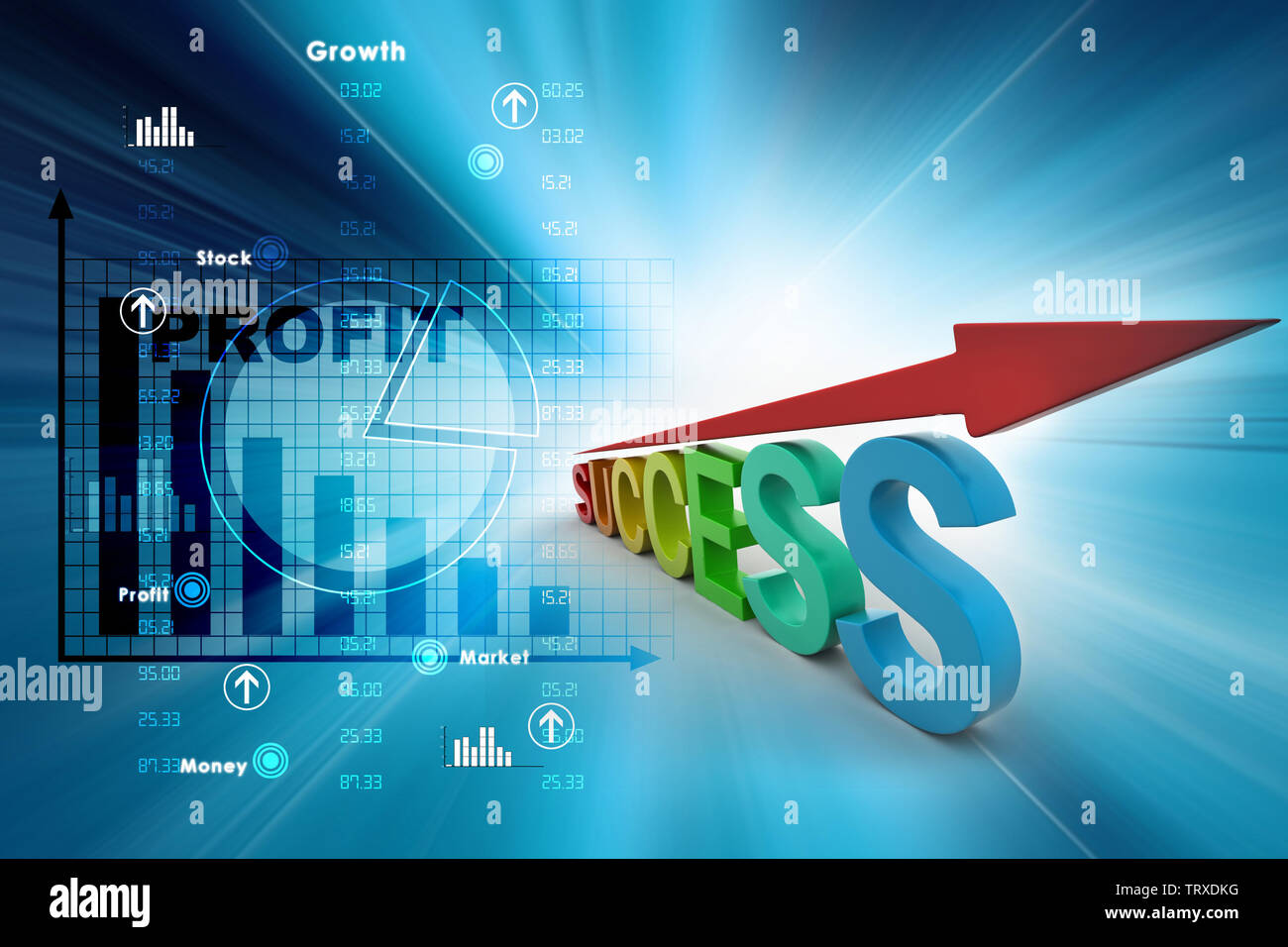 Business success graph Stock Photo - Alamy