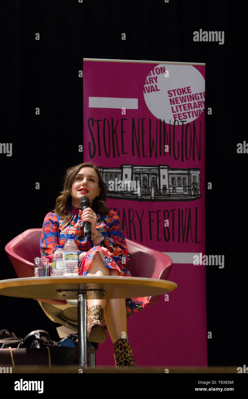 Sali Hughes at the 2019 Stoke Newington Literary Festival Stock Photo