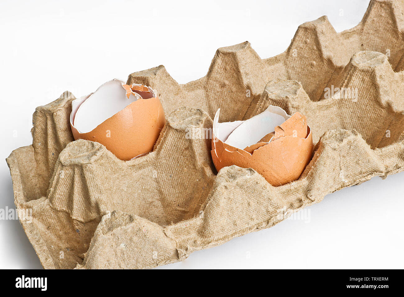 Broken Eggs Carton Stock Photos & Broken Eggs Carton Stock Images Alamy