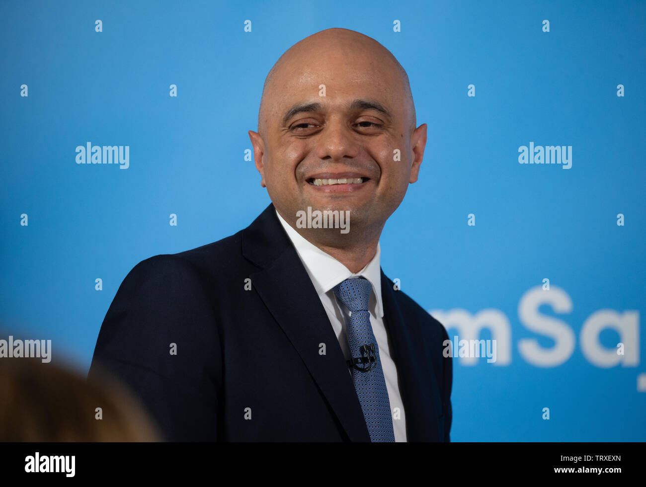 Home Secretary, Sajid Javid, launches his campaign to be Leader of the Conservative Party Stock